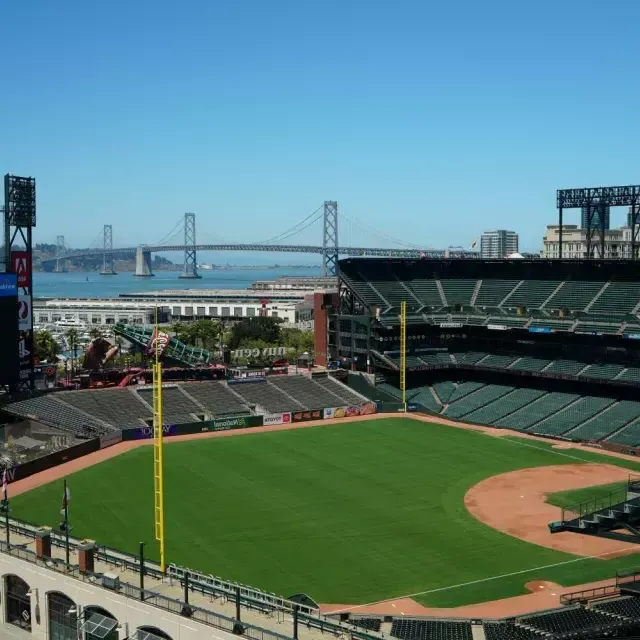 Oracle Park aerial view 